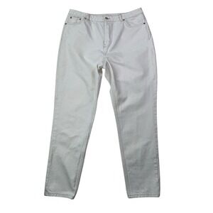 Topshop Women's Size 36 Original Mom‎ Jeans Off White Premium Denim